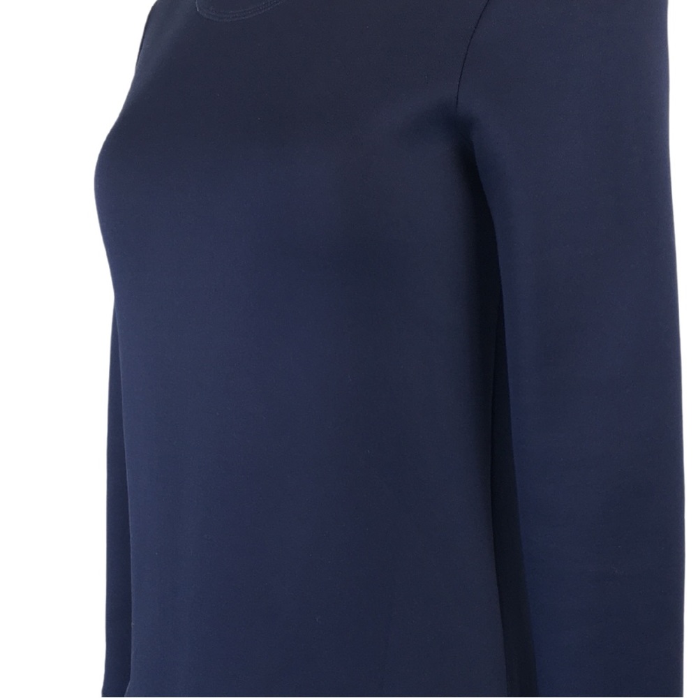 BCBGMaxazria Genesa Flounce Hem Navy Burgundy Color block Mini Dress size Small - Picture 7 of 15